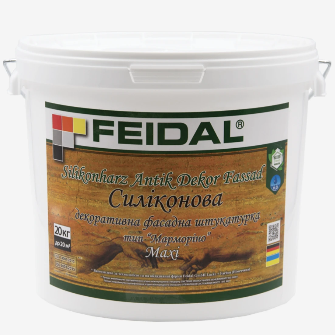 Штукатурка фасадная силиконовая Feidal Silikonharz Antik Dekor Fassad Maxi Марморино 10 кг (1886455346)