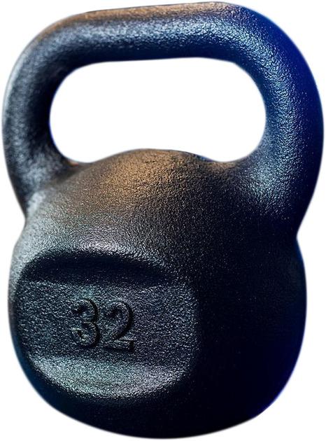Гиря спортивная RN-SPORT чугунная на 32 кг Черный (2522949946_rn_2)