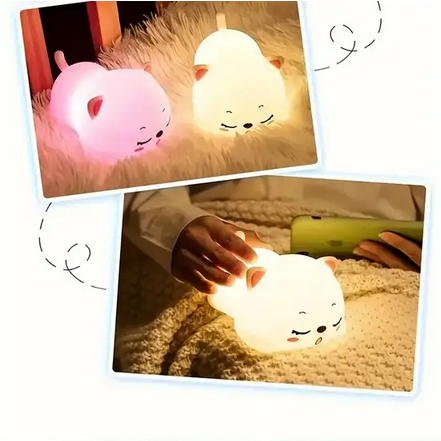 Нічник силіконовий на батарейках ААА кошеня що спить (XR-2221) - фото 15 Нічник силіконовий на батарейках ААА кошеня що спить (XR-2221) - фото 15