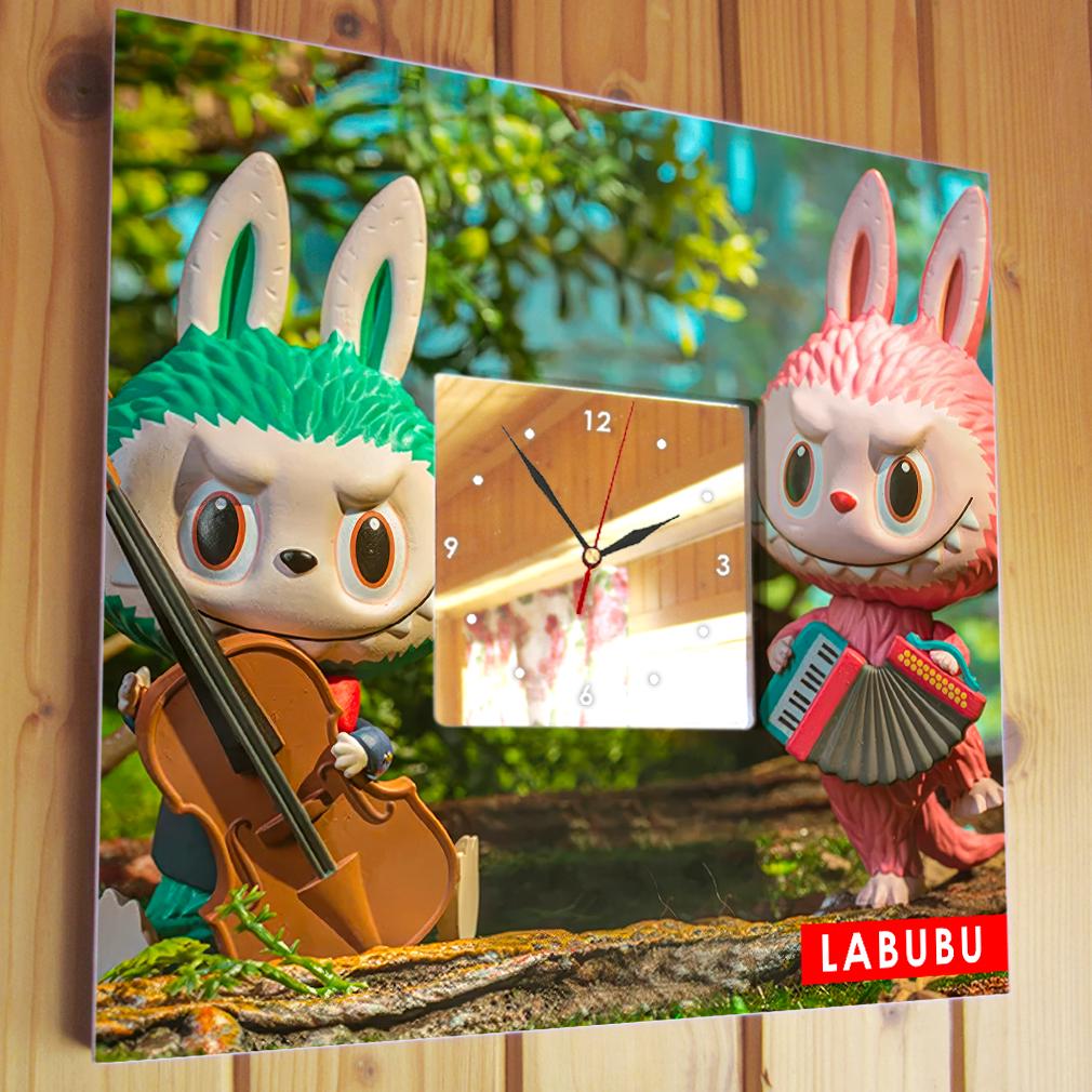 Часы Персонажи Лабубу 260x260 мм (C04637) - фото 2 Часы Персонажи Лабубу 260x260 мм (C04637) - фото 2