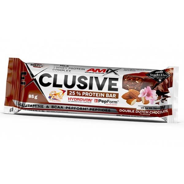 Батончик протеиновый Amix Nutrition Exclusive Protein Bar 85 г Двойной голландский шоколад (14135002)