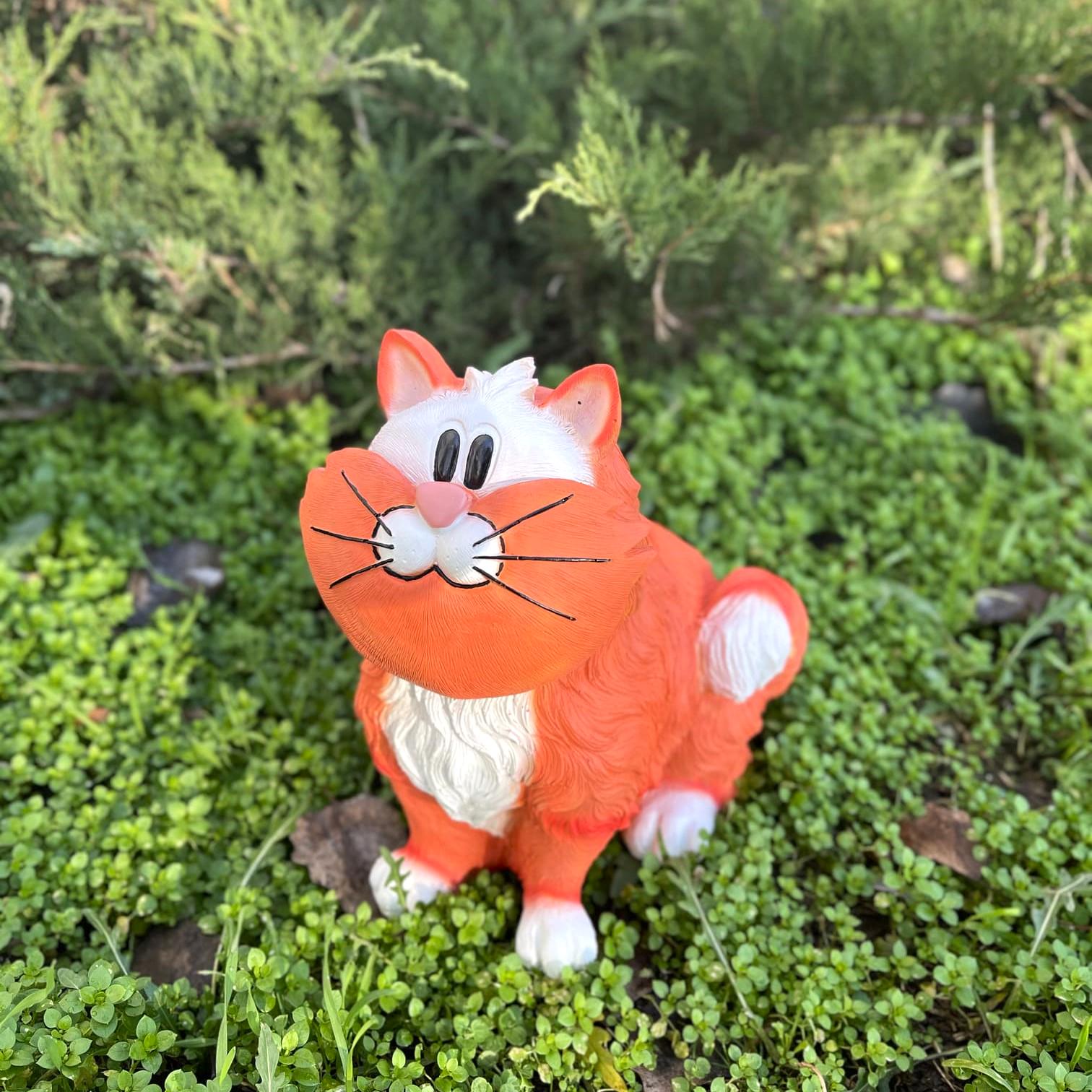 Статуэтка Котик 26х20x22 см см Рыжий (4489)