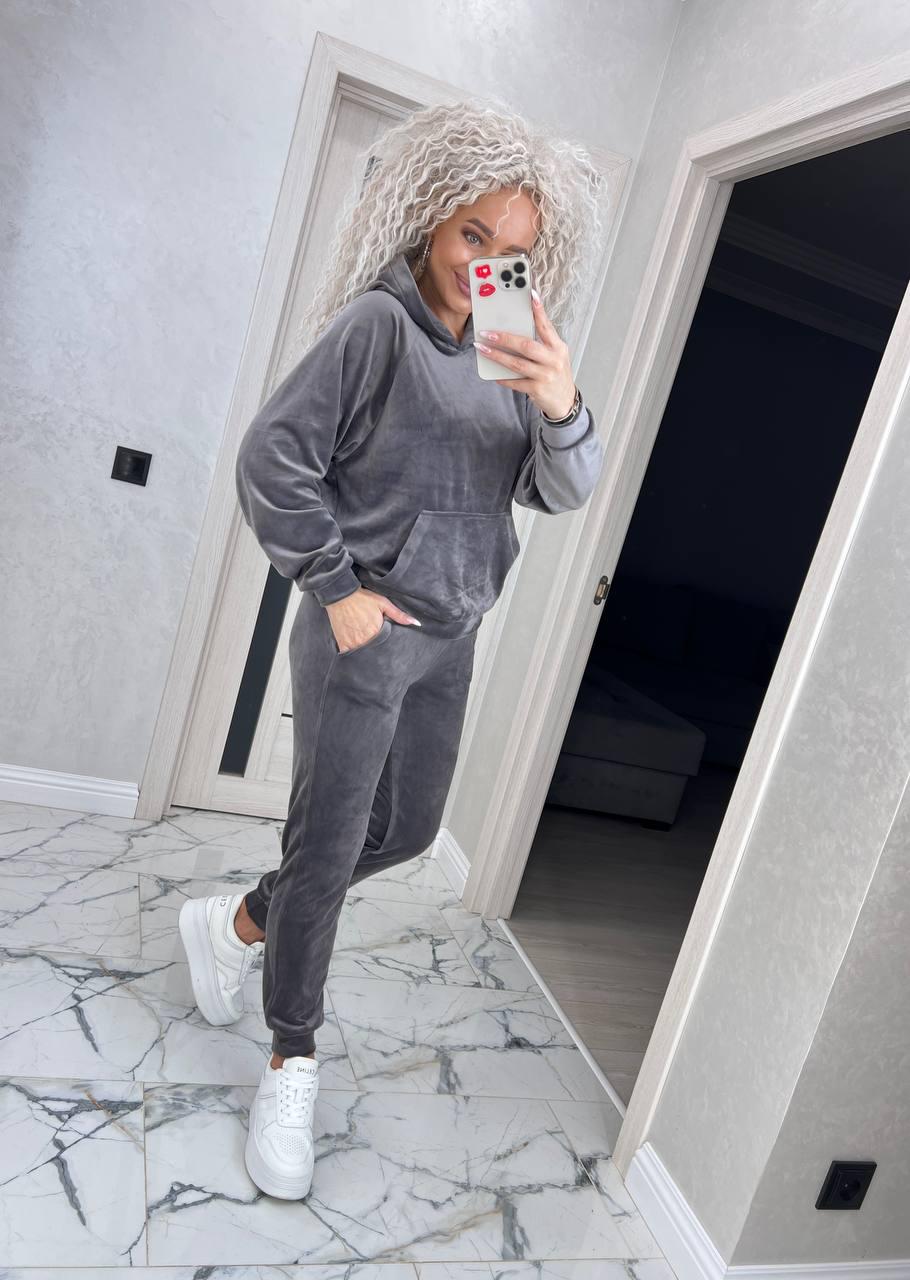 Костюм жіночий Лайза р. 48 Сірий (0202-ді) - фото 3