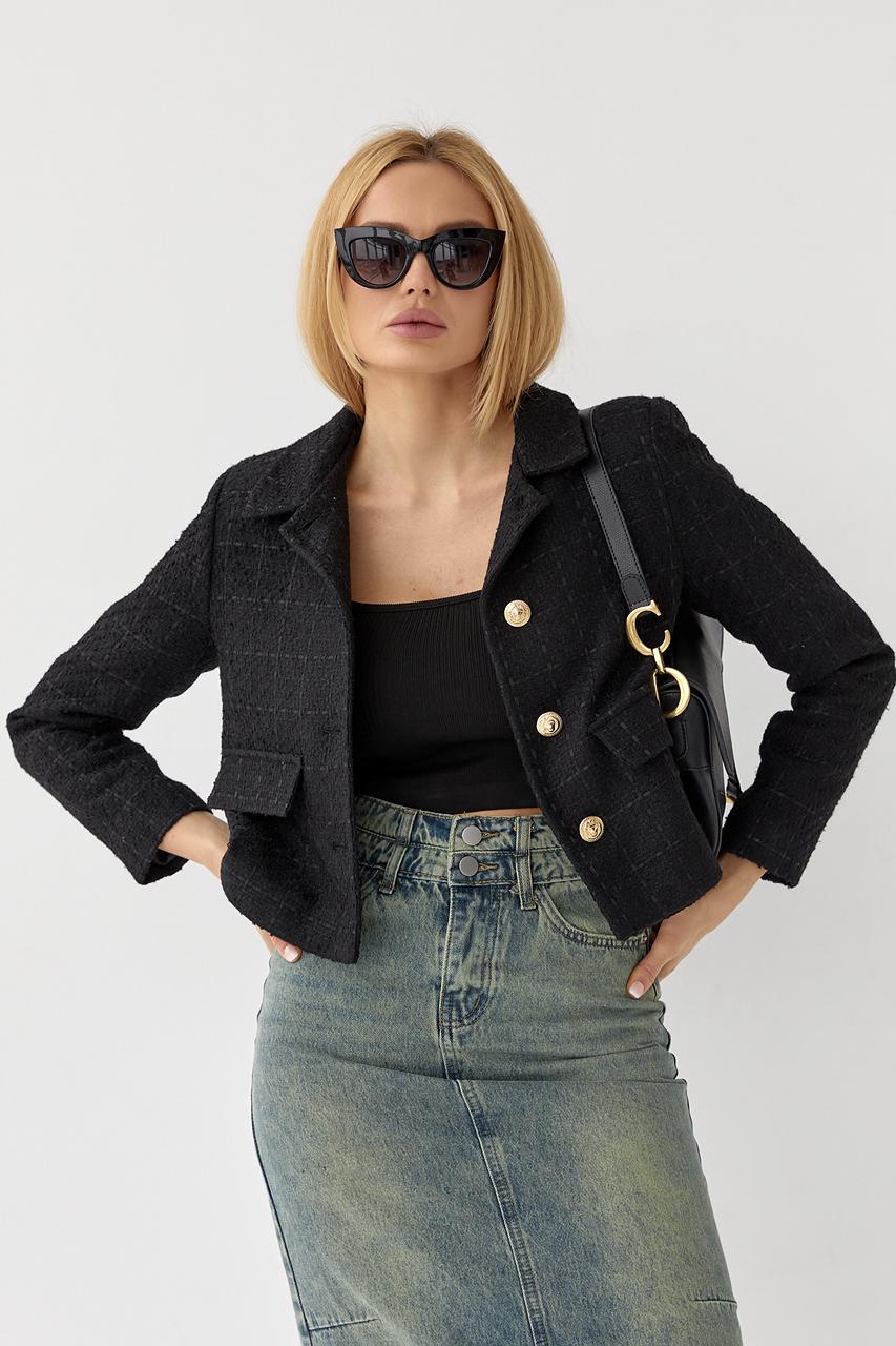 Жакет с пуговицами M Черный (10696248) - фото 7 Жакет с пуговицами M Черный (10696248) - фото 7