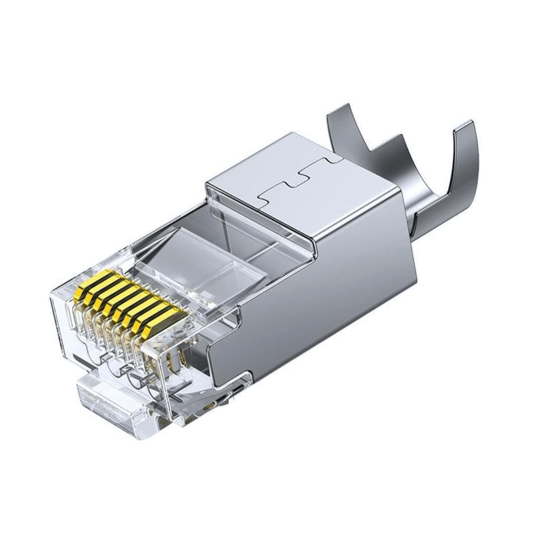Коннектор RJ45 экранированный UGREEN NW193 Cat7 10 шт. Серебристый (50634)