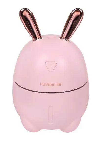 Аромадиффузор-увлажнитель воздуха HUMIDIFIER EL218 Зайчик с LED подсветкой 300 мл Розовый - фото 5