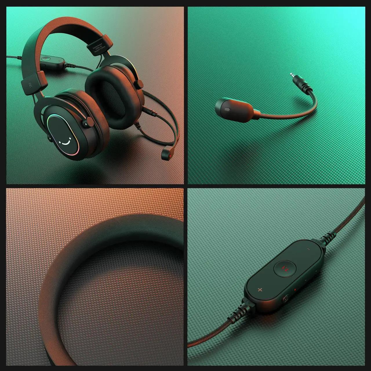 Наушники игровые Fifine H6 со съемным микрофоном Black - фото 7 Наушники игровые Fifine H6 со съемным микрофоном Black - фото 7