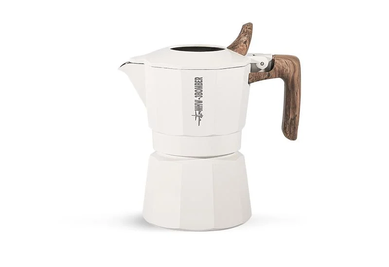 Гейзерная кофеварка с двойным клапаном MHW-3BOMBER Double Valve Moka Pot 100 мл White (M5887W) - фото 1 Гейзерная кофеварка с двойным клапаном MHW-3BOMBER Double Valve Moka Pot 100 мл White (M5887W) - фото 1