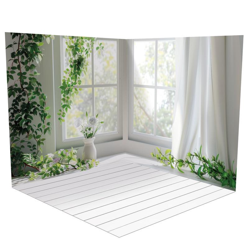 Фотофон виниловый угловой Frontlit стена/пол 120х120 см 450 г/м2 №58397 (58397-120)