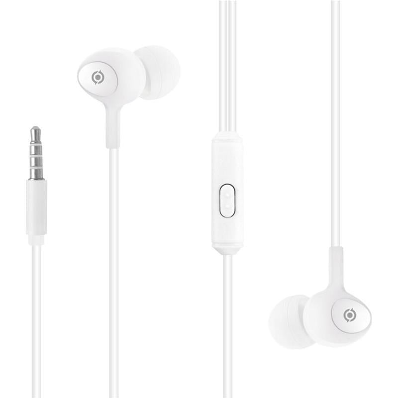 Гарнітура Piko EP-103WTM внутрішньоканальна мікрофон на кабелі 3,5 мм White (628176)