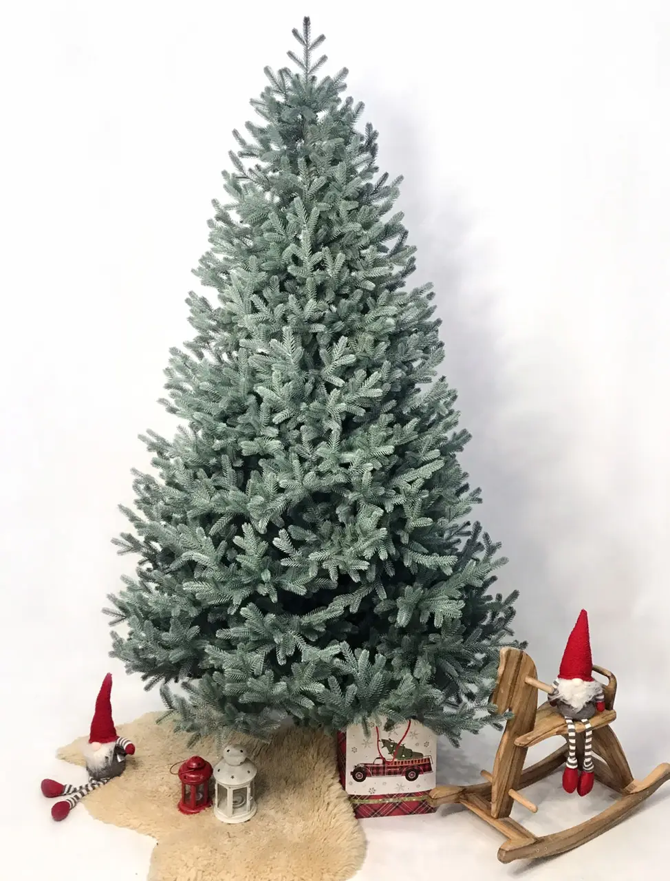 Елка искусственная HVOYA Super Traditional литая пышная 220 см Голубой (215S/220/B)