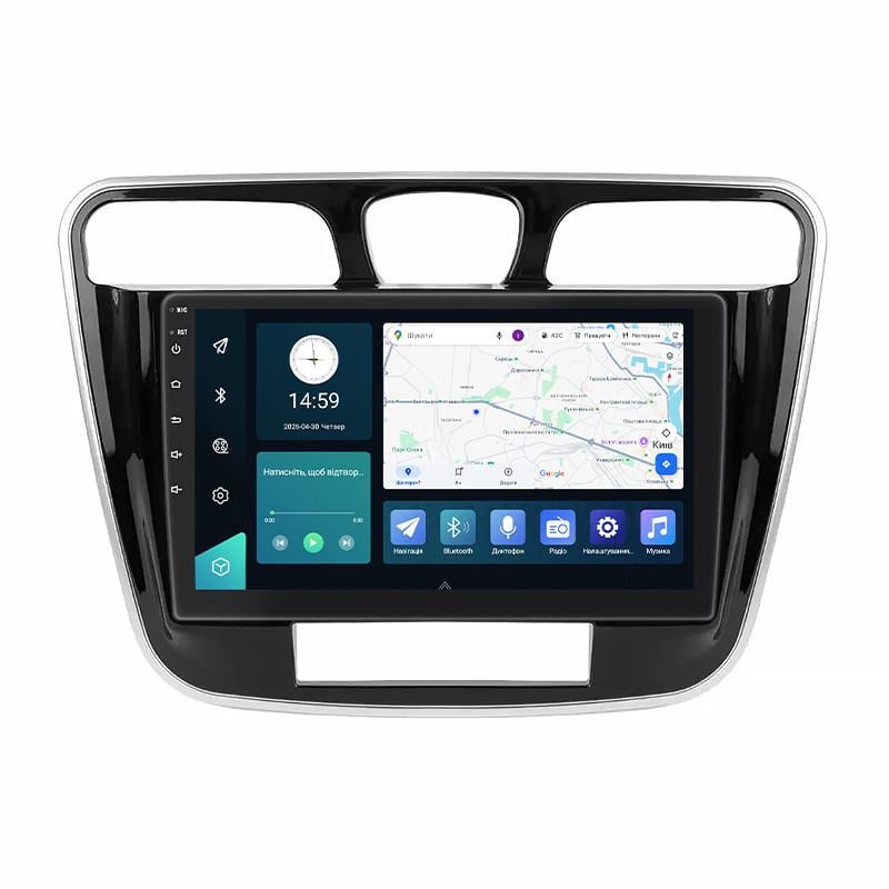 Автомагнитола штатная Lesko совместима с Chrysler 200 I 2010-2014г 9" 4/32Gb 4G Wi-Fi GPS Top (34764123)
