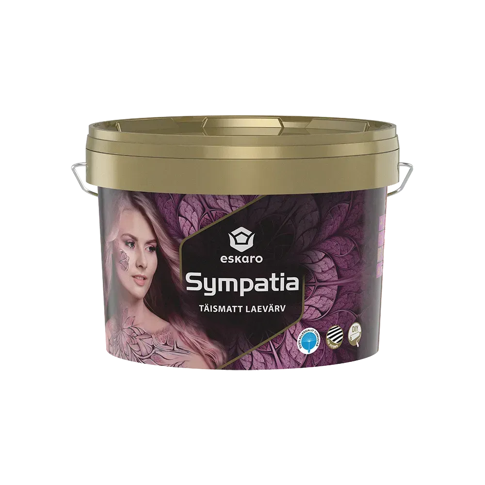 Краска интерьерная для потолка Eskaro SYMPATIA 2,85 л В1 Белый (1701367847)