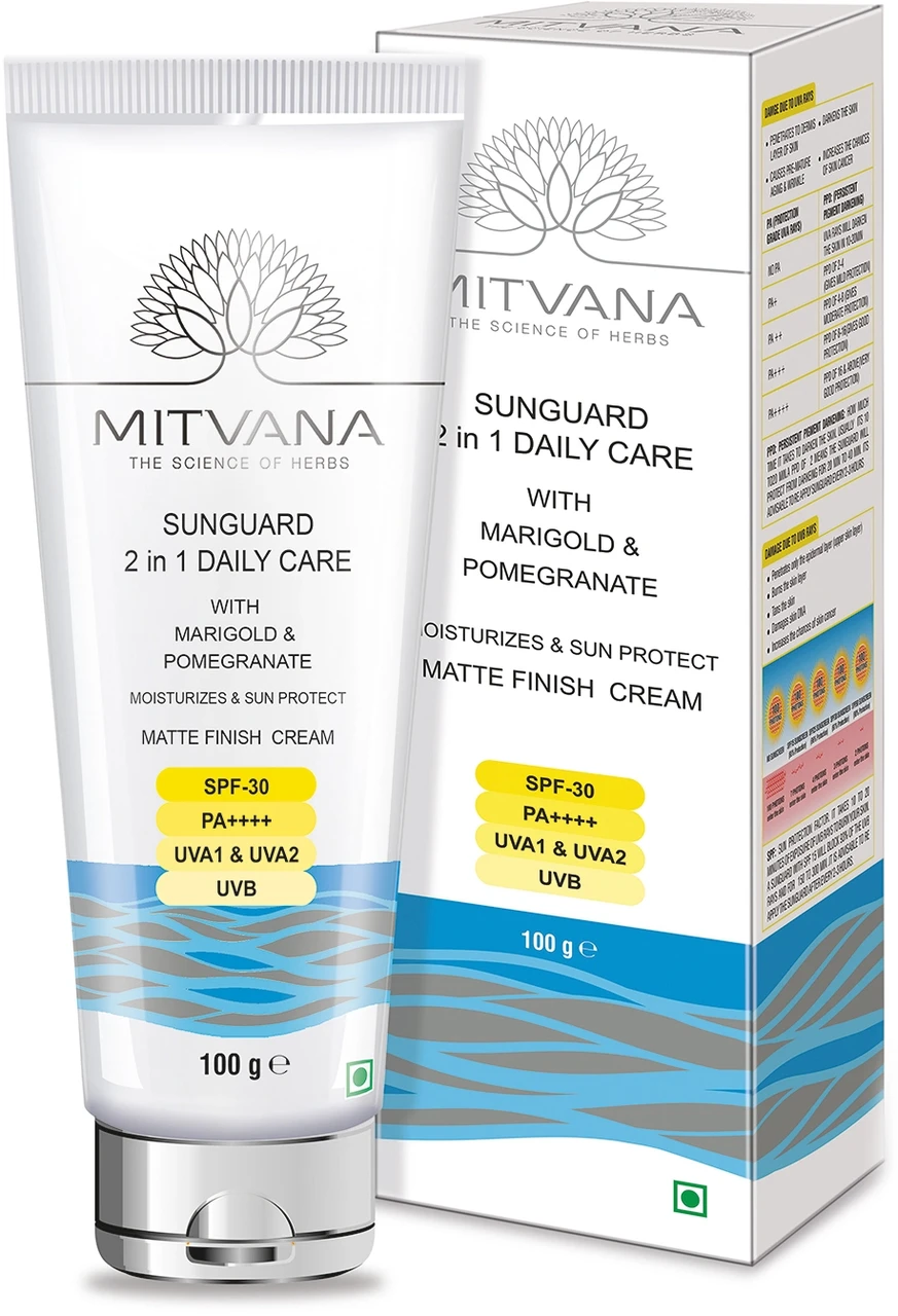 Крем сонцезахисний Mitvana Sunguard 2in1 Daily Care для щоденного догляду SPF 30 PA++++ 100 мл (2072052121)