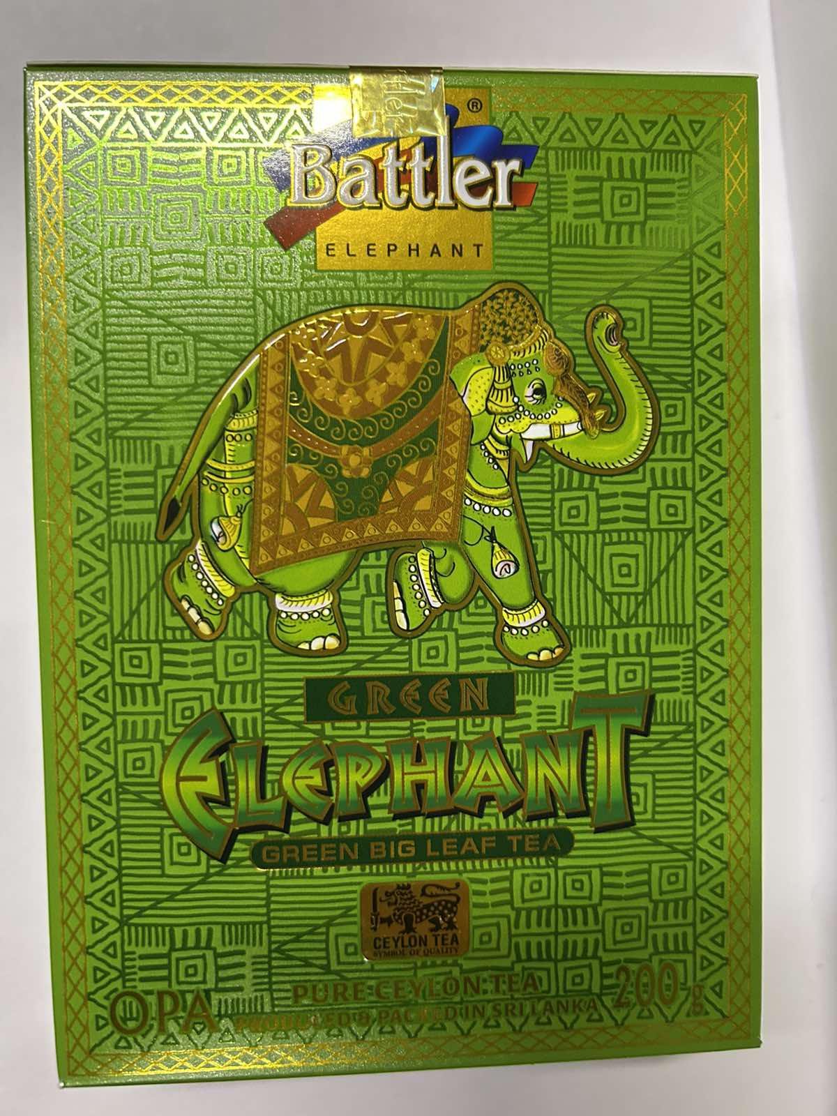Чай зелений цейлонський Battler Слон крупнолистовий 200 г