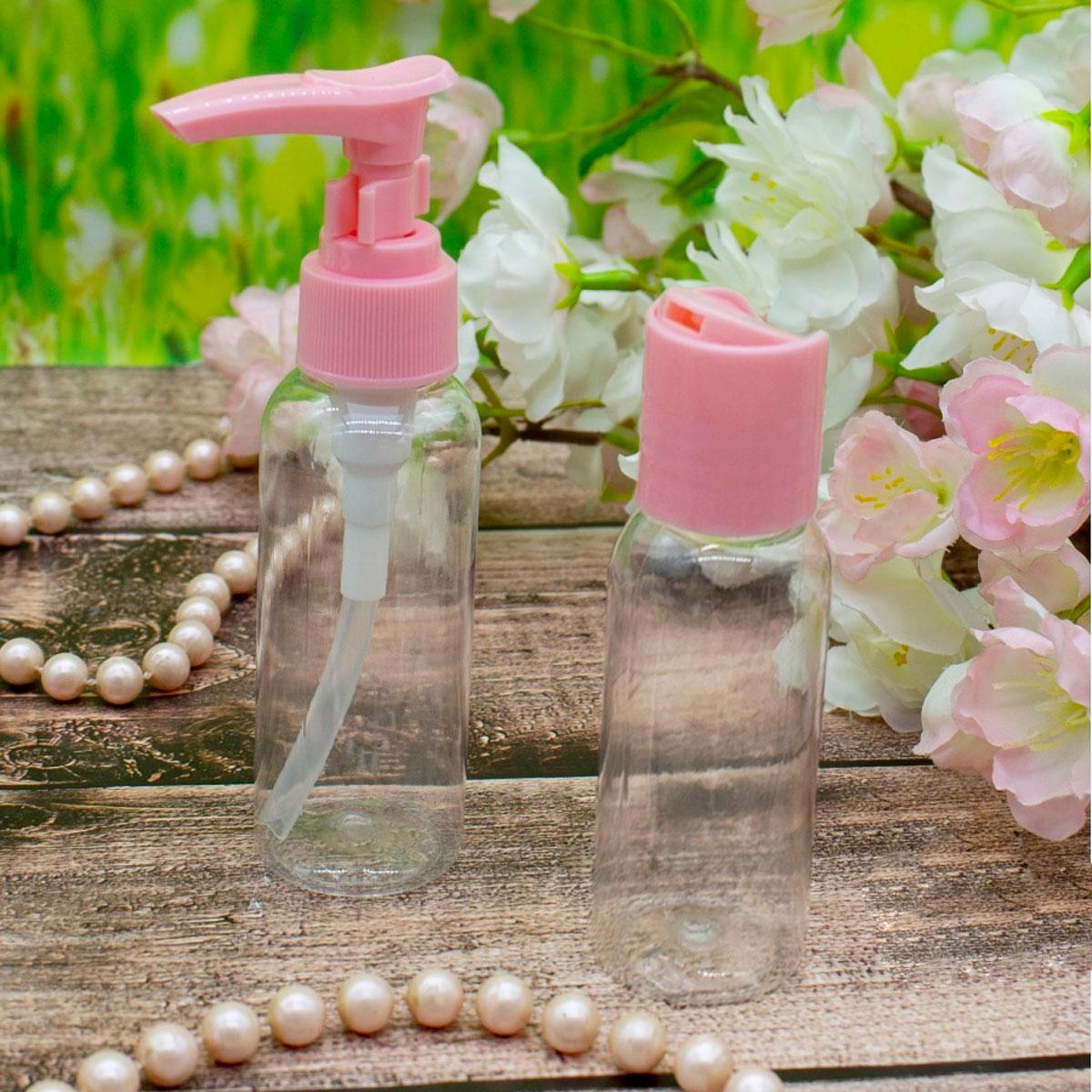 Дорожный набор емкостей для косметики Empty bottle set R26056 3 шт. Розовый (1008317-Other-2) - фото 8