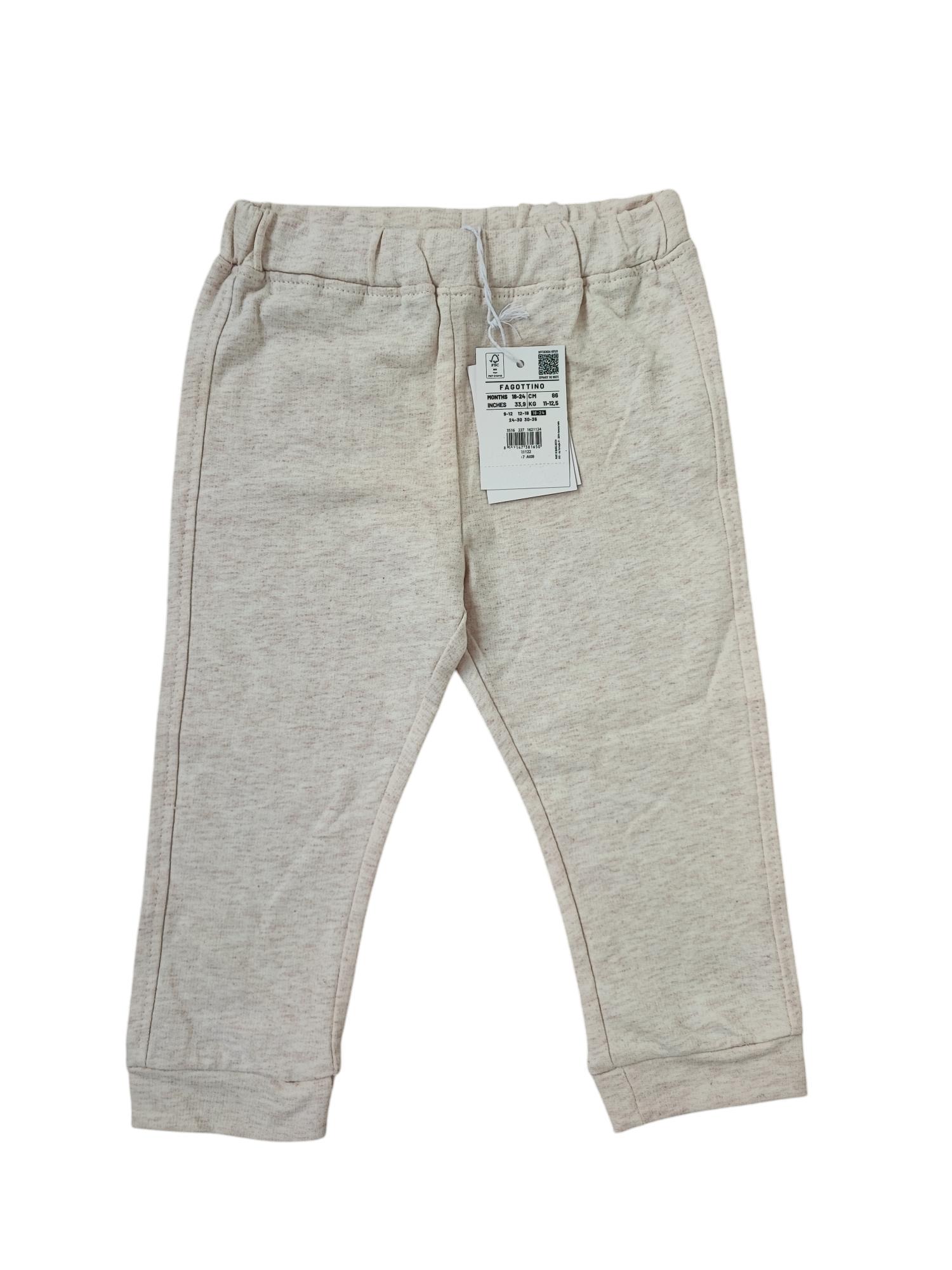 Штани спортивні дитячі для дівчинки OVS 86 см Бежевий (0012) Штани спортивні дитячі для дівчинки OVS 86 см Бежевий (0012)