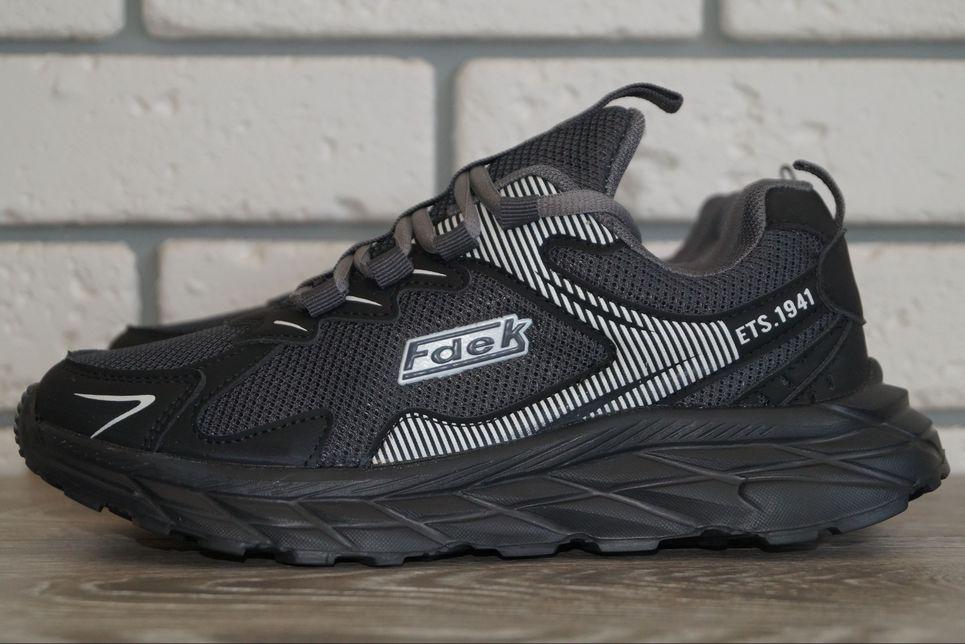 Кроссовки спортивные подростковые FDEK р. 37 23 см Черный (31611-37)