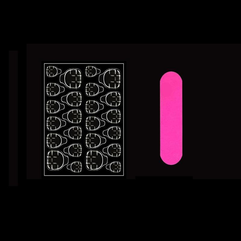 Накладные ногти Nail Art с объемными стразами квадрат средней с клеевыми пластинами 24 шт. Розовый (2789190710) - фото 8 Накладные ногти Nail Art с объемными стразами квадрат средней с клеевыми пластинами 24 шт. Розовый (2789190710) - фото 8