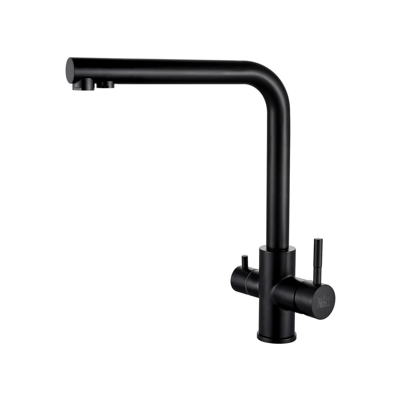 Смеситель кухонный Nett FBB-33 комбинированный на 4 воды Черный (2999643028)