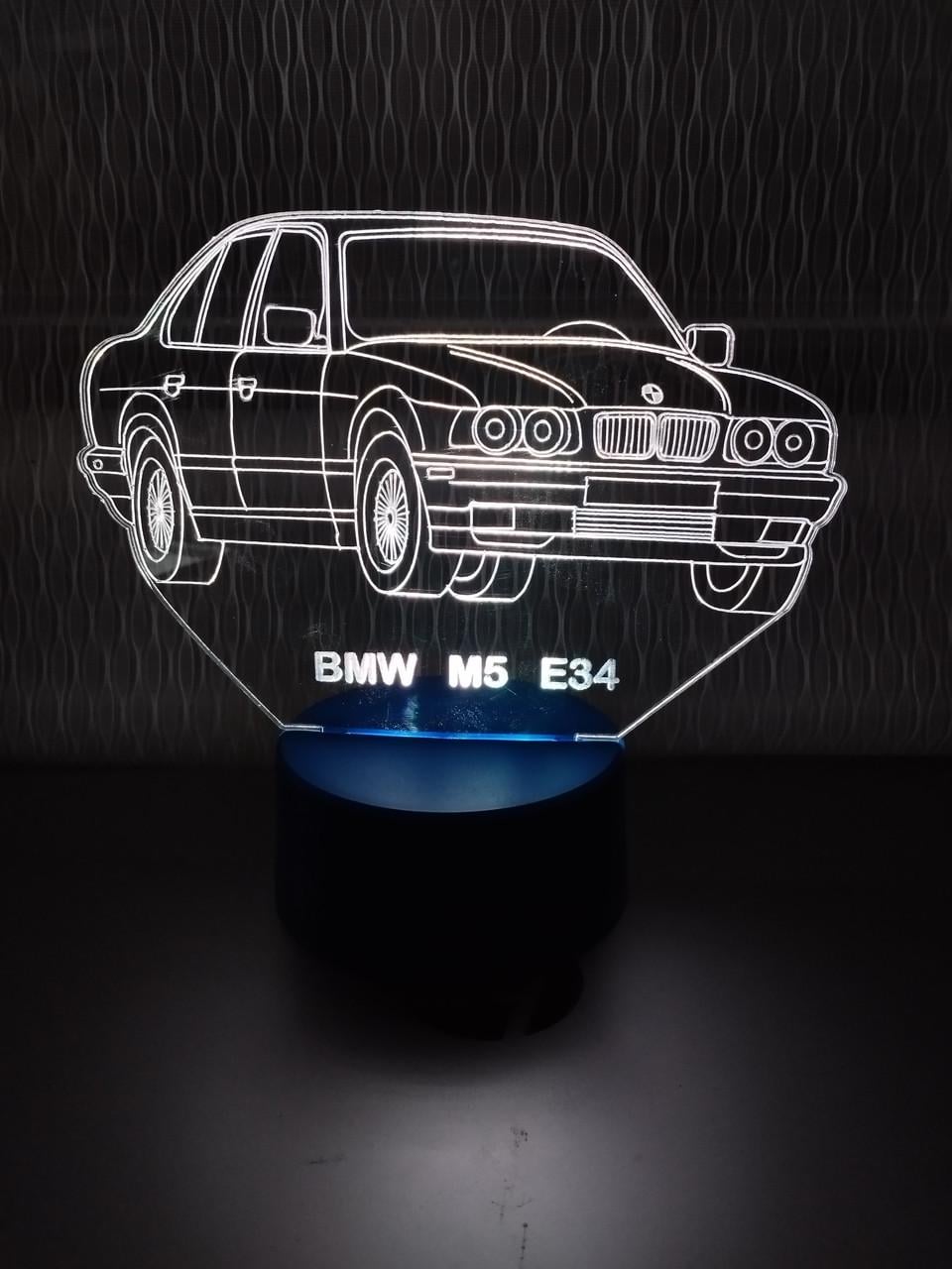 3D-ночник "BMW М5 Е34" несколько подсветок/на батарейке (2092071686)