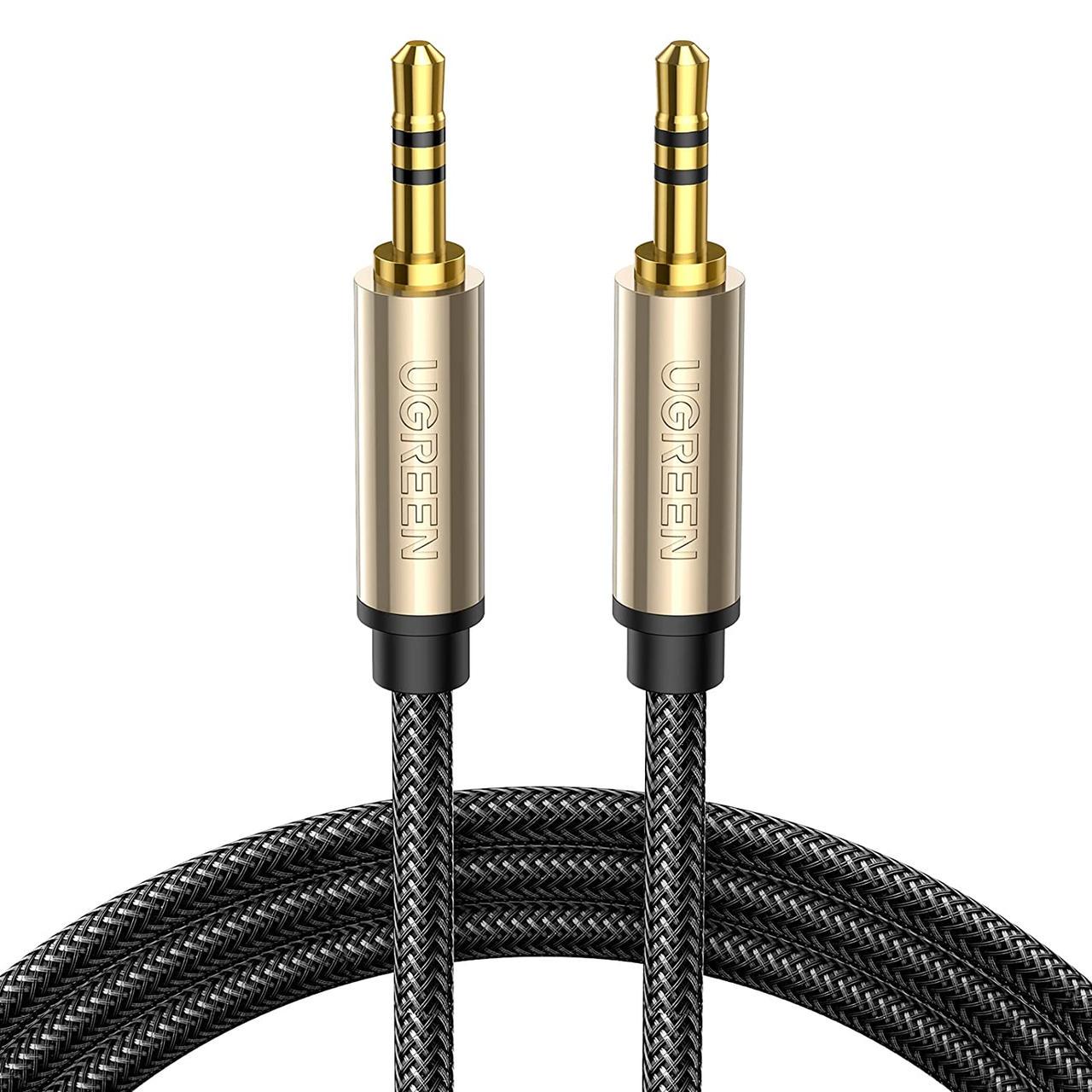 Кабель аудио Ugreen 3,5 мм to 3,5 мм Audio Cable Braided 3 м Silver (AV125)