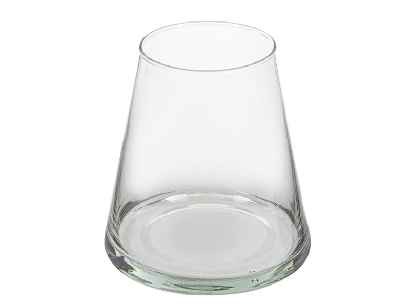 Ваза стеклянная Lefard Donna h 16 см d 16 см Прозрачный (804-066) - фото 1