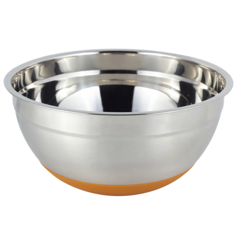 Миска из нержавеющей стали с силиконовым дном Kamille KM-4349 24х11 см (NA001983)