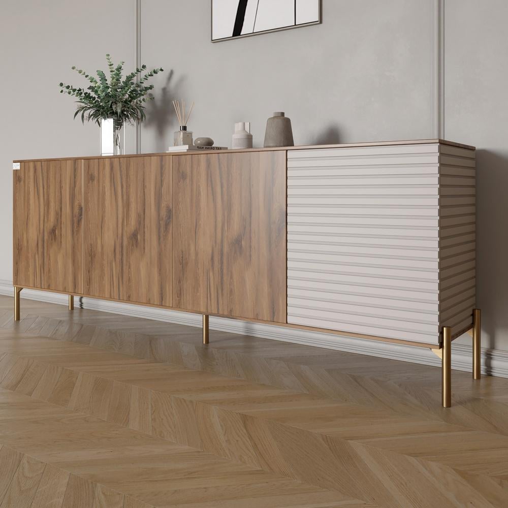 Комод Lion Грей на золотих металевих ніжках 204x38x76,5 см Дуб Ліворно/Кашемір (000-000-2072) Комод Lion Грей на золотих металевих ніжках 204x38x76,5 см Дуб Ліворно/Кашемір (000-000-2072)