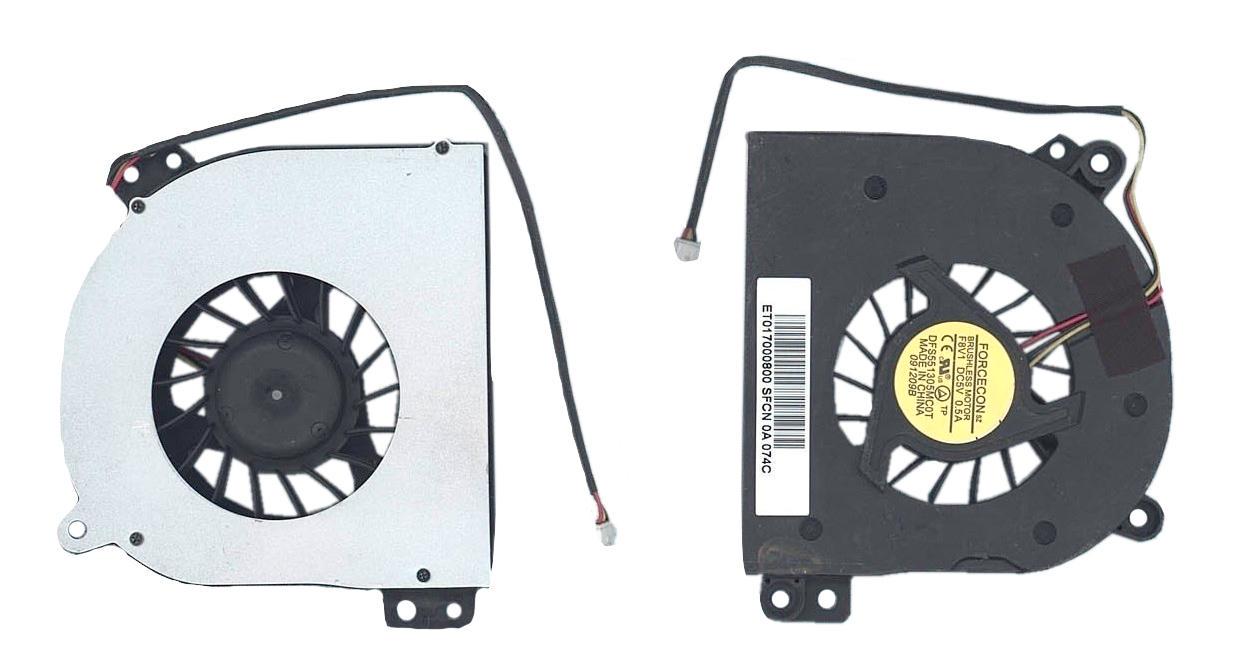 Кулер для ноутбука Toshiba Satellite P200/P200D/P205/P205D/X205/X205D VER-2 5V 0.5A 3-pin Forcecon