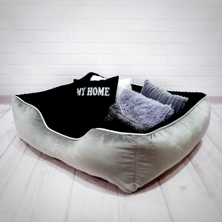 Лежанка для собак Amore mio Cane Брідж My Home до 16 кг 80х70х23 см (DB-0016)