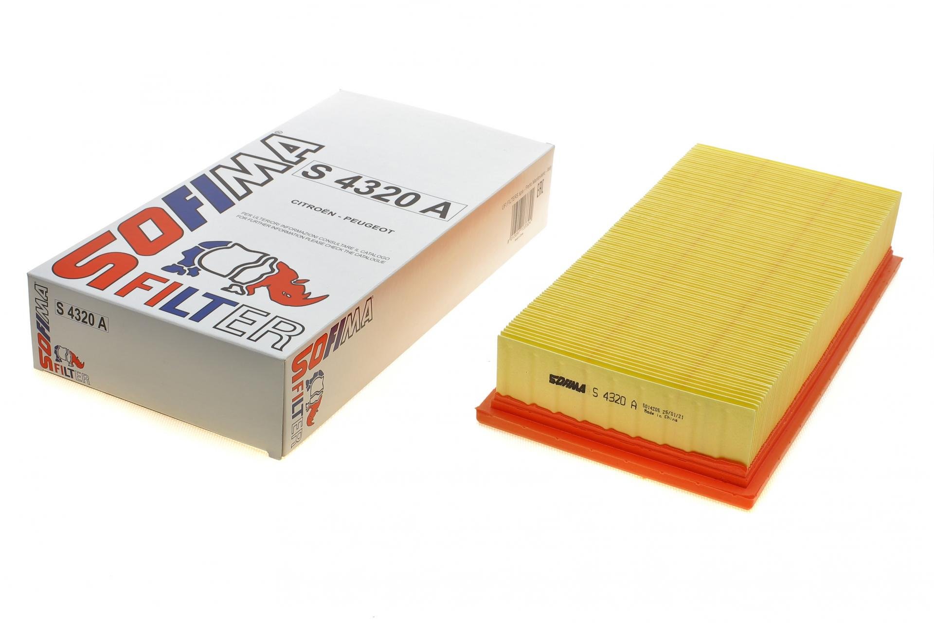 Фільтр повітряний SOFIMA для Fiat Scudo 1,9D/2,0 96-06- (S 4320 A)