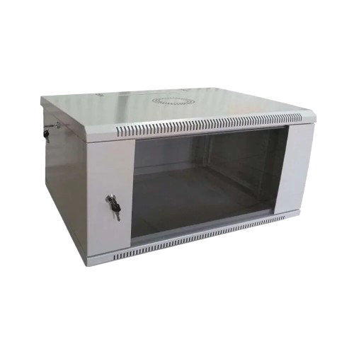 Шкаф серверный коммутационный Hypernet WMNC-4U-FLAT 4U со стеклом 600x450 мм Grey (99-00005764)