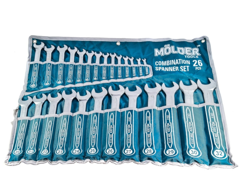 Набор ключей комбинированных Molder MT58126 CR-V 6-32 мм 26 шт. (MT58126) - фото 4 Набор ключей комбинированных Molder MT58126 CR-V 6-32 мм 26 шт. (MT58126) - фото 4