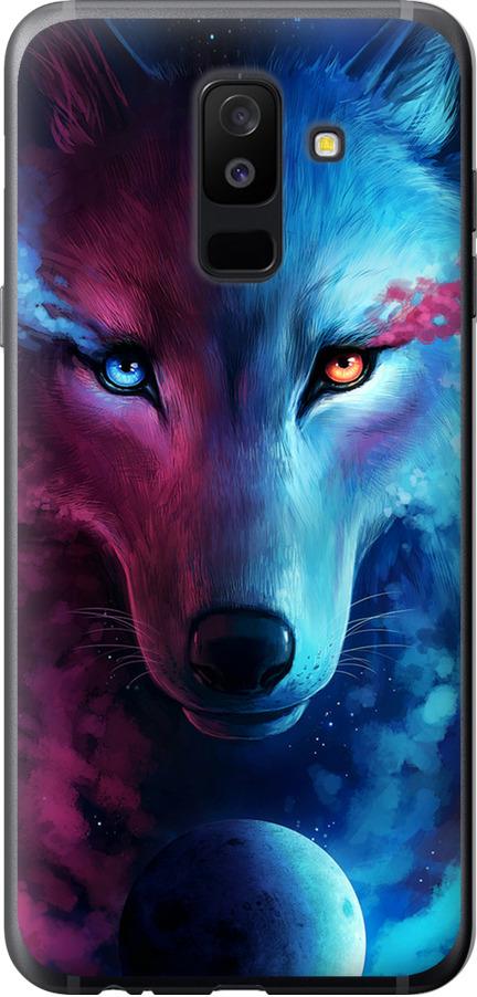 Чехол на Samsung Galaxy A6 Plus 2018 Арт-волк (3999t-1495-42517)