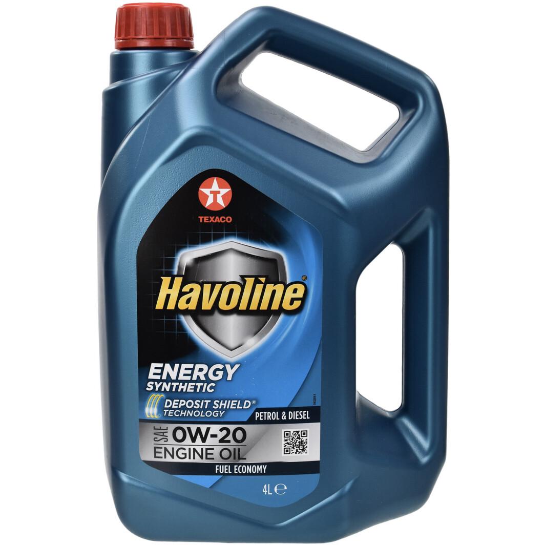 Моторное масло Texaco Havoline Energy 0W-20 4 л Моторное масло Texaco Havoline Energy 0W-20 4 л
