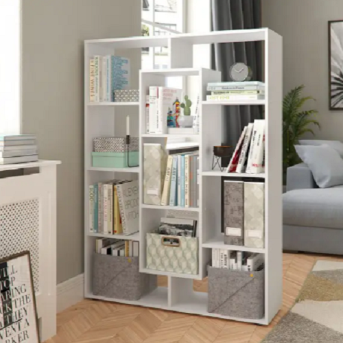 Этажерка для книг и декора на 10 ячеек Белый (Р50) - фото 1 Этажерка для книг и декора на 10 ячеек Белый (Р50) - фото 1