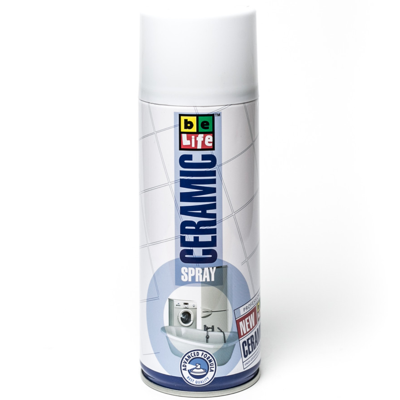 Фарба-емаль для кераміки та емалевих покриттів BeLife Ceramic Paint аерозоль 400 мл Білий Фарба-емаль для кераміки та емалевих покриттів BeLife Ceramic Paint аерозоль 400 мл Білий