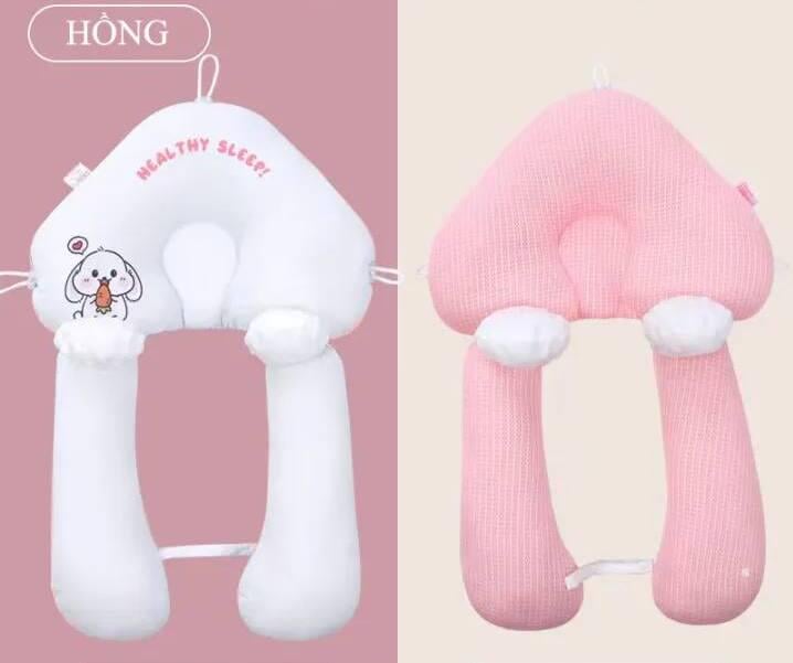 Позиционер для новорожденных Зайчик Розовый - фото 4