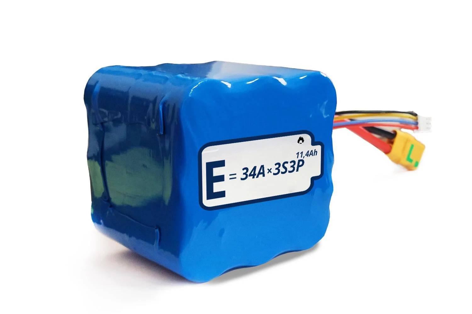 Батарея акумуляторна Energy Life 3S3P 26650-JGNE3800 LiFePO4 11400 мАч 10AWG XT90S-F (001)