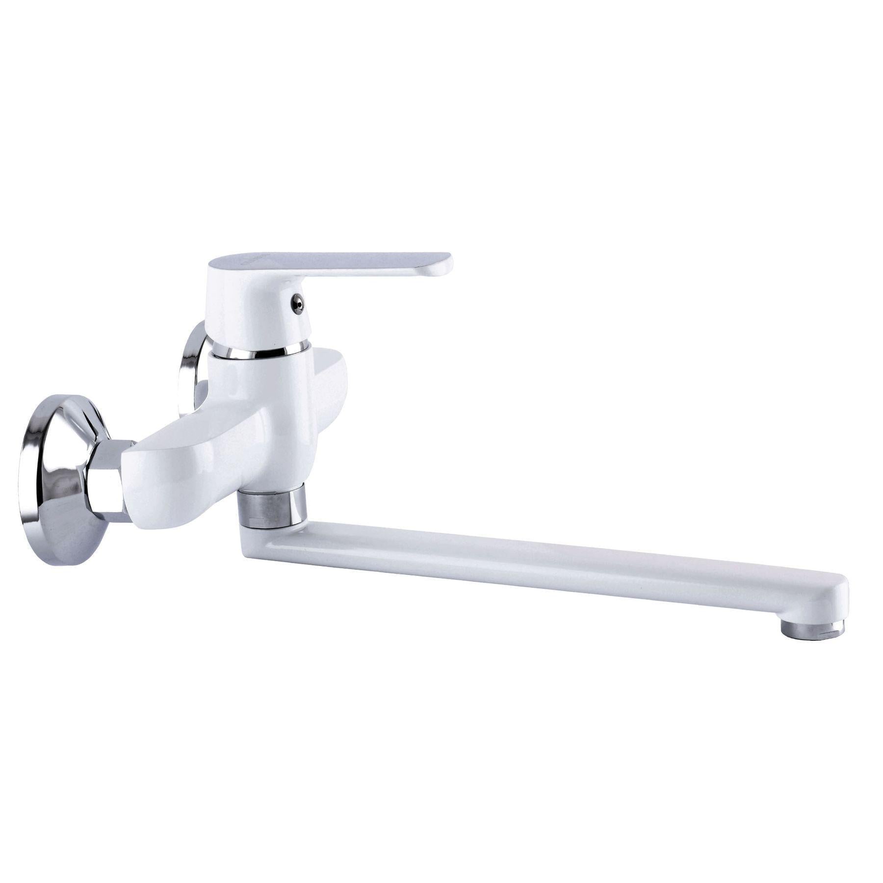 Смеситель для кухни со стены Globus Lux Laguna GLA-0104-7-WHITE (000022563)