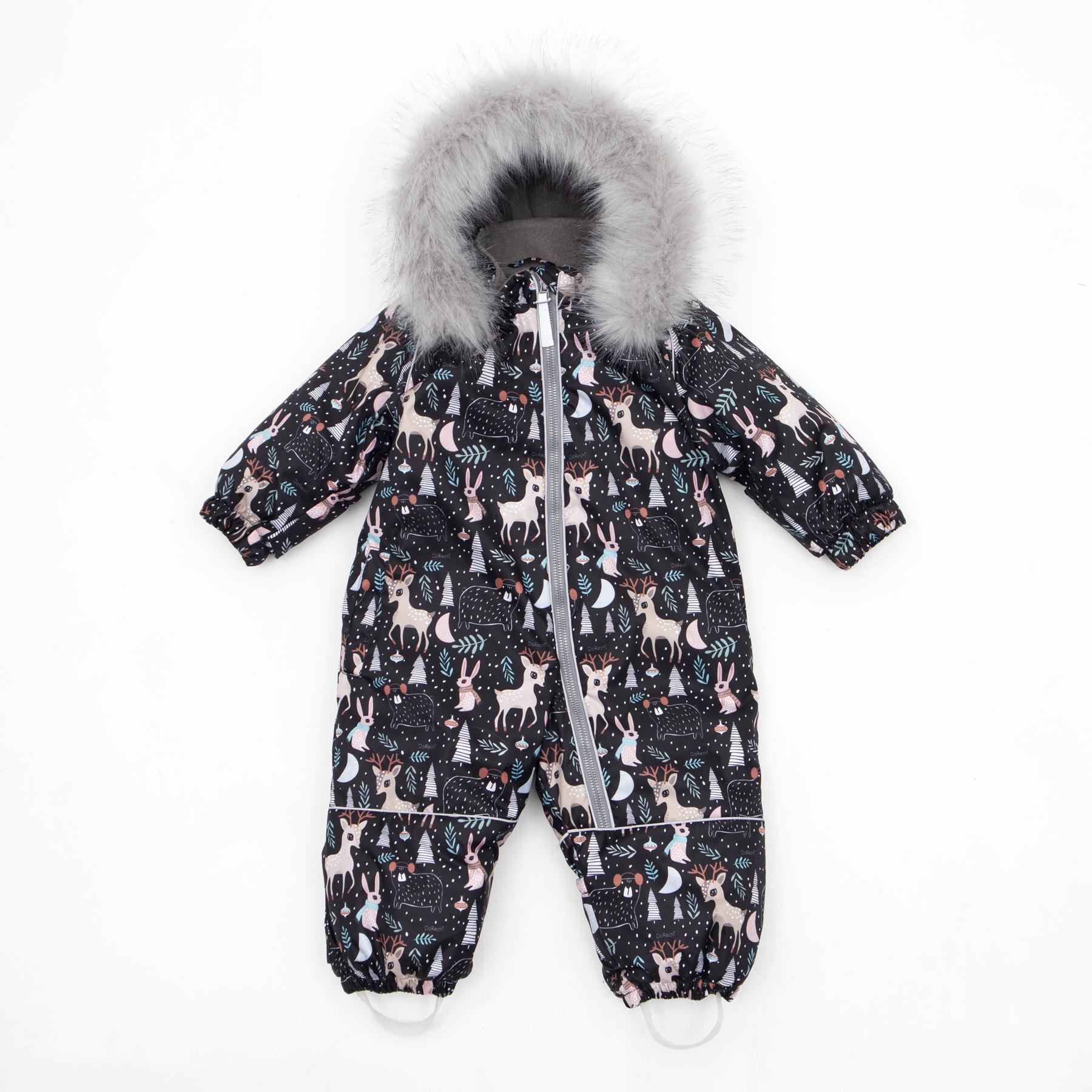 Детский зимний комбинезон с капюшоном DoRechi Аполло Волшебный лес с мехом 92-98 см (21516) - фото 2 Детский зимний комбинезон с капюшоном DoRechi Аполло Волшебный лес с мехом 92-98 см (21516) - фото 2