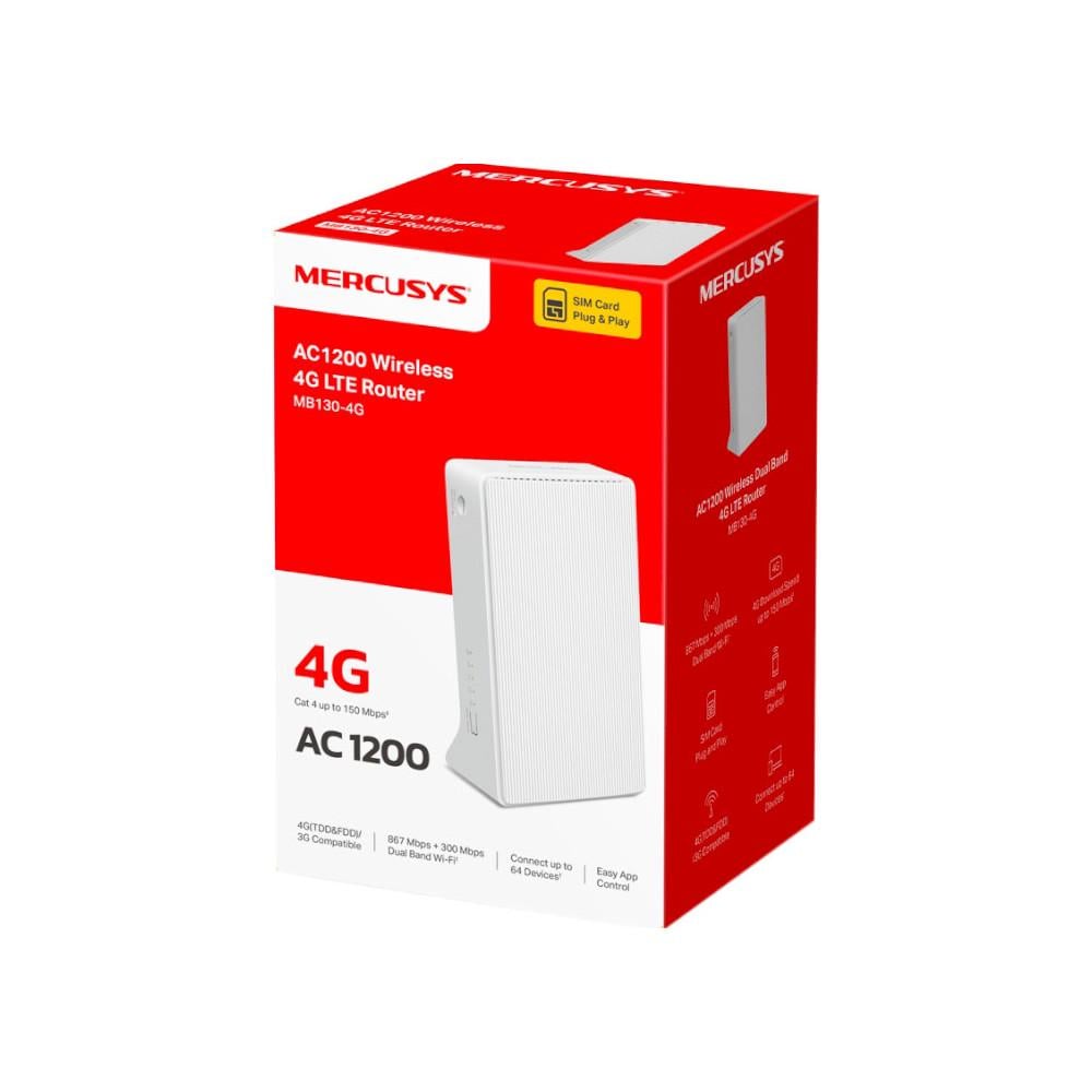 Маршрутизатор Mercusys MB230-4G White (29079401) - фото 3