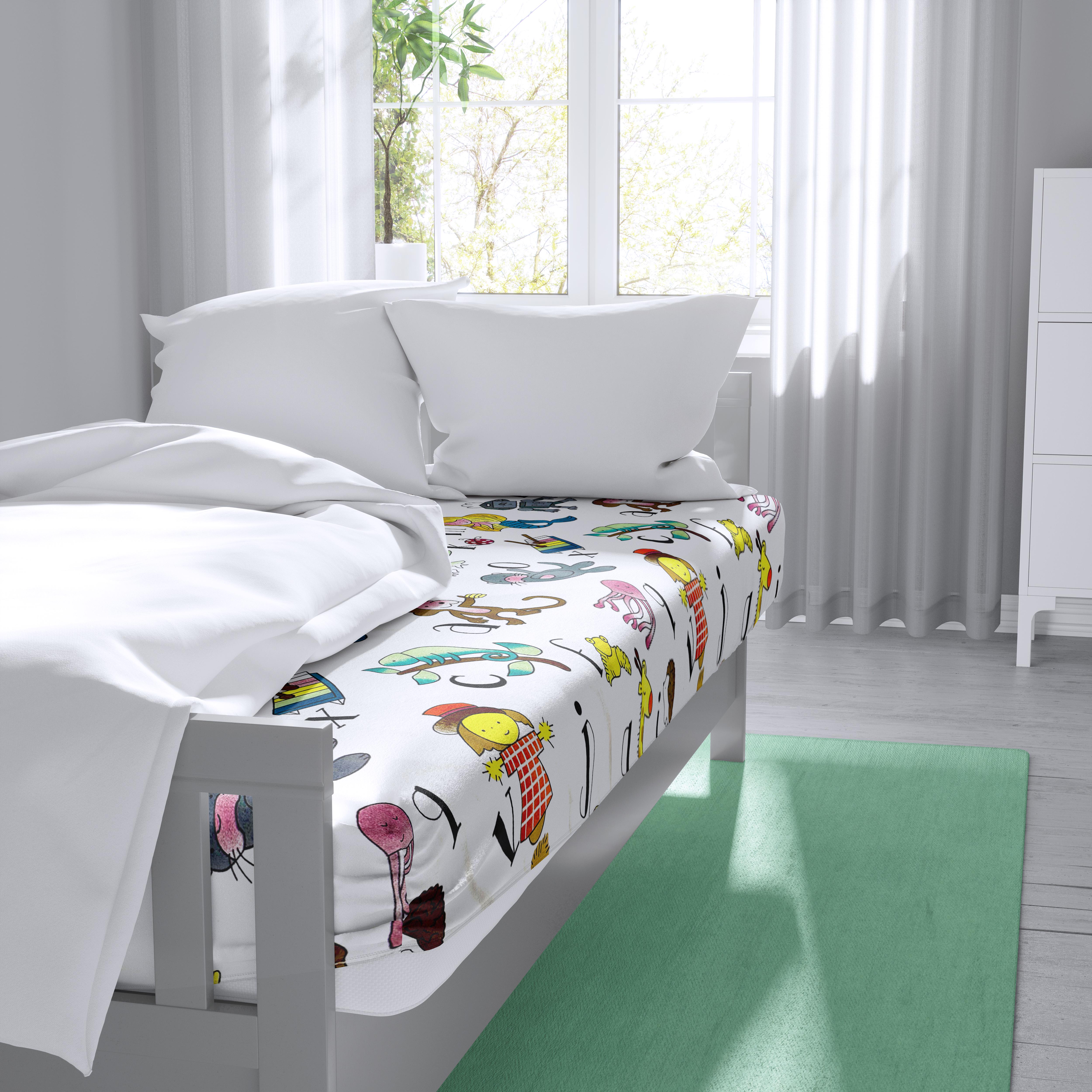 Простынь Alphabet на резинке бязь 180х200 см (G-0803ABC/180x200)