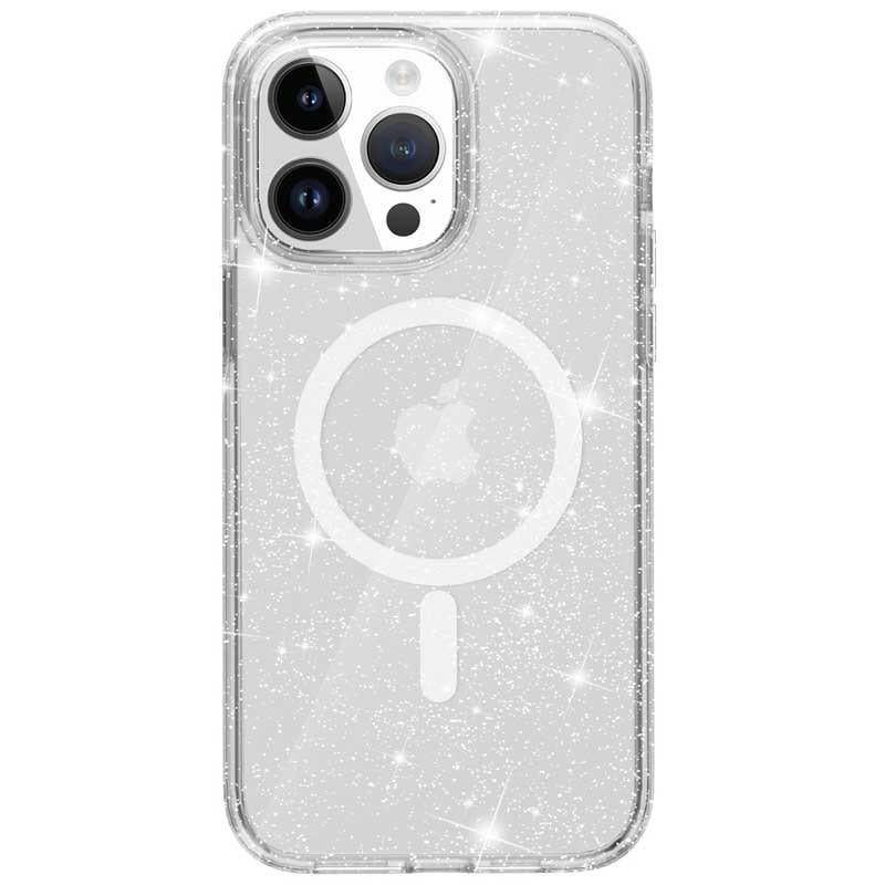 Противоударный Чехол Epik для Apple iPhone 13 Pro Max (6.7") Galaxy Sparkle (MagFit) TPU Clear+Glitter - фото 4