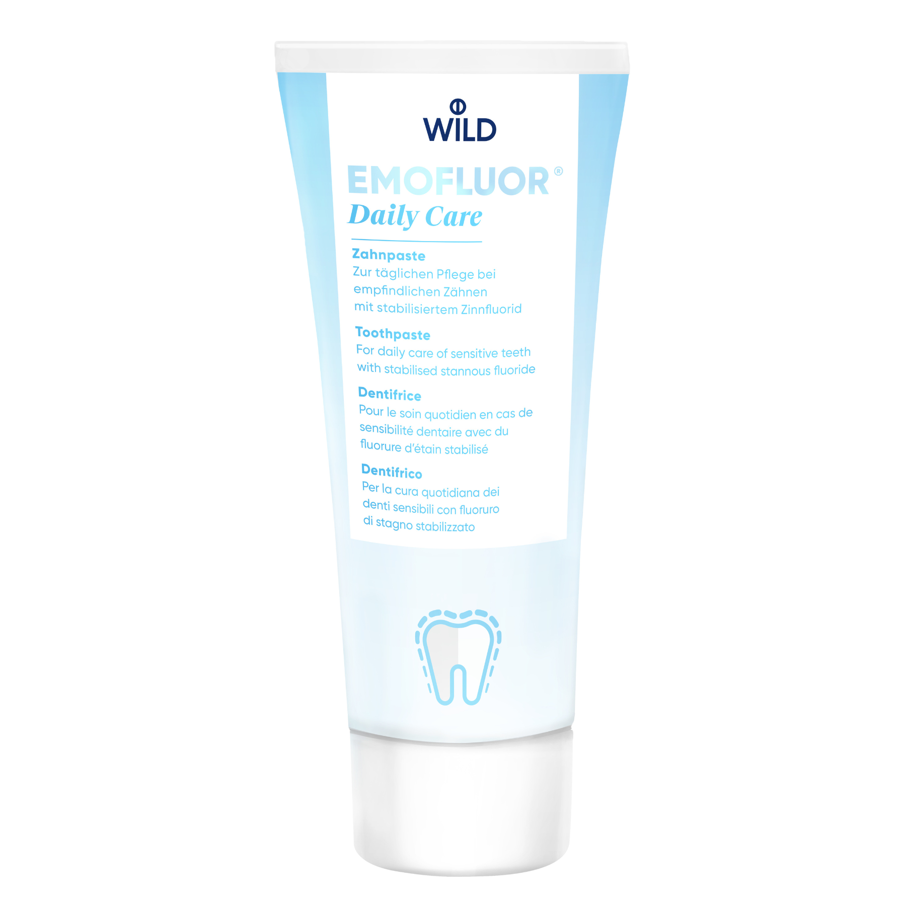 Зубна паста Dr. Wild Emofluor Daily Care Щоденний догляд 75 мл (7611841701686)