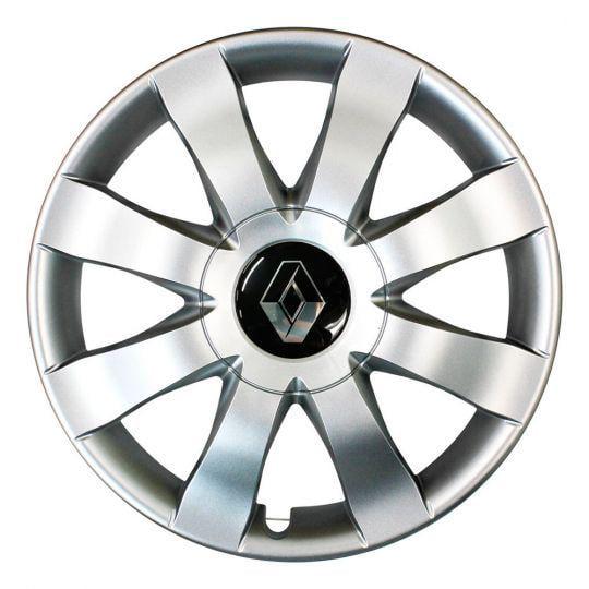 Автомобильные колпаки SKS 323 R15 с логотипом Renault 4 шт. Серебристый