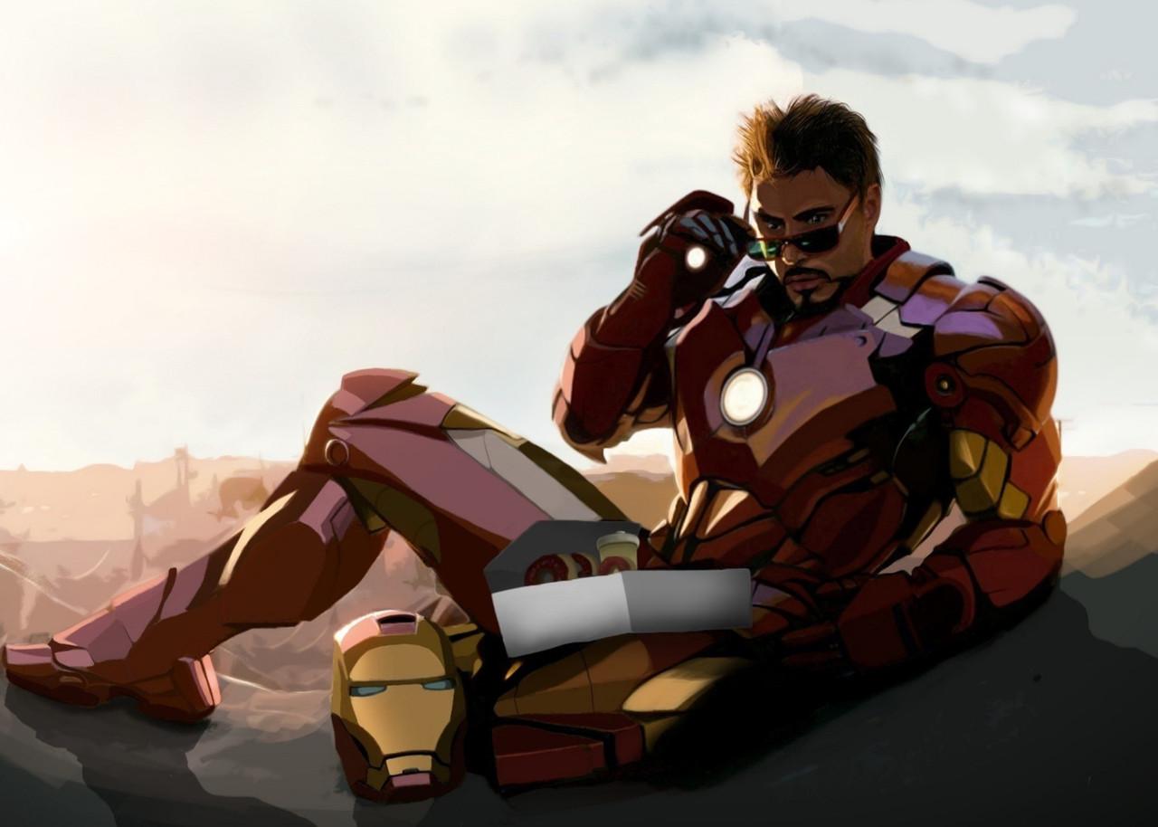 Картина постер Gee! Iron Man Железный Человек фан 60х40 см IM.09.032