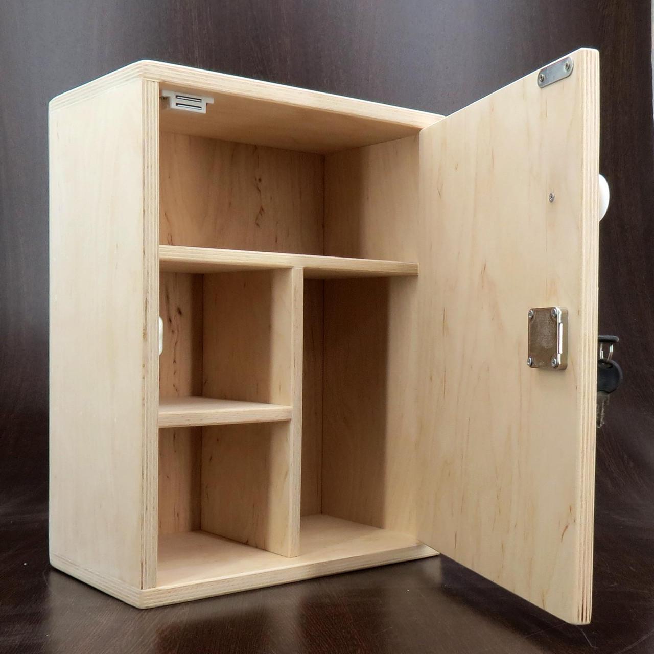 Шкафчик настенный для медикаментов из дерева Эскироль Бланже (АПТ-000501) - фото 6 Шкафчик настенный для медикаментов из дерева Эскироль Бланже (АПТ-000501) - фото 6