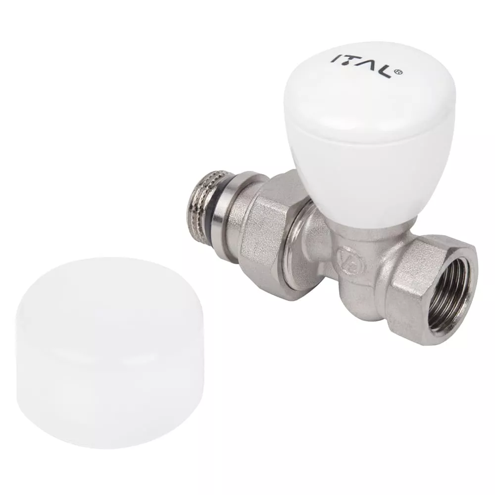 Вентиль радіаторний прямий ITAL IG130114 1/2" з американкою антипротікання (SQ-1055517) - фото 4 Вентиль радіаторний прямий ITAL IG130114 1/2" з американкою антипротікання (SQ-1055517) - фото 4
